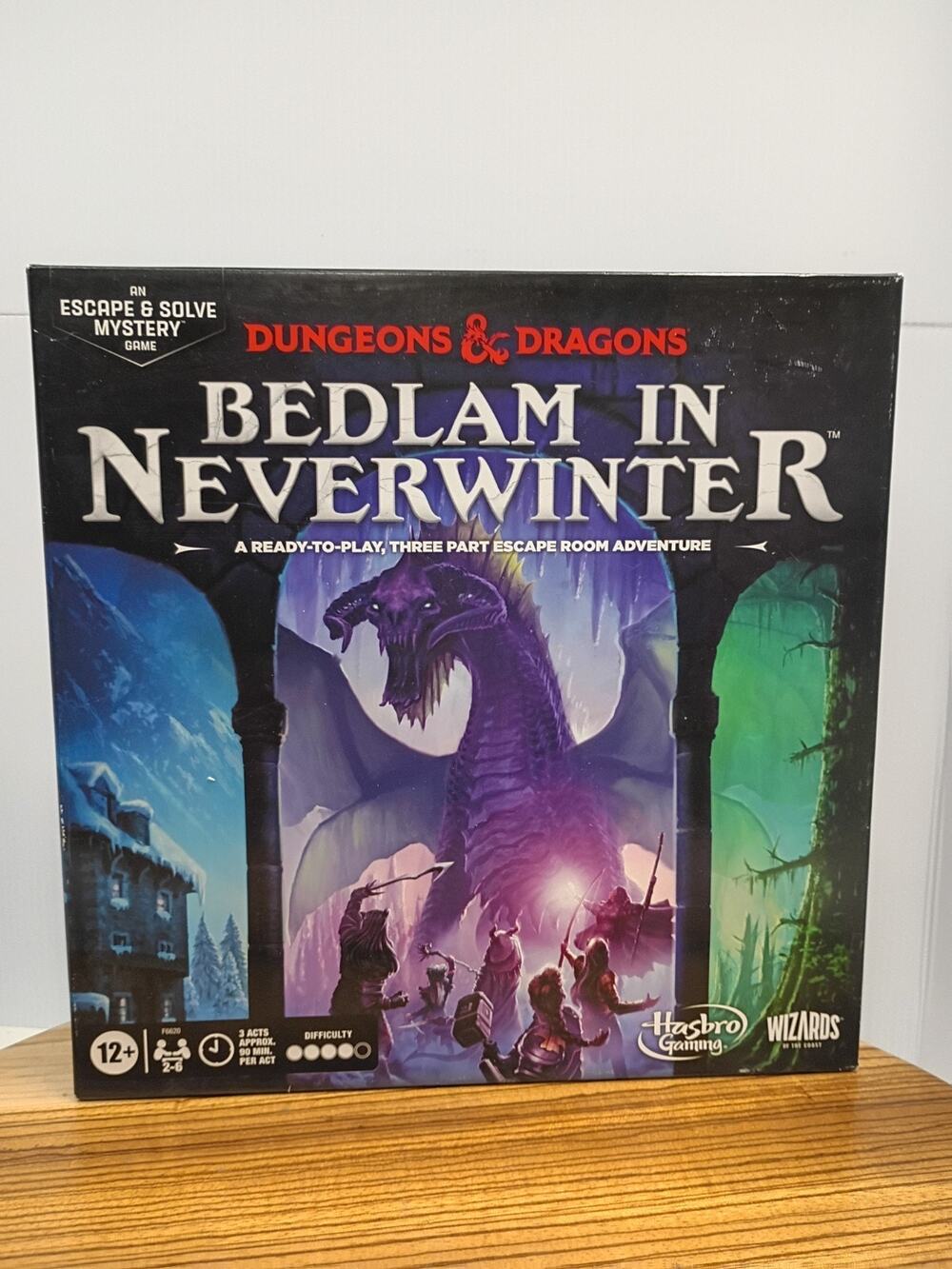 Dungeons & Dragons: Bedlam in Neverwinter, D&D Escape Room Board Game Hasbro
